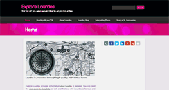 Desktop Screenshot of explorelourdes.com